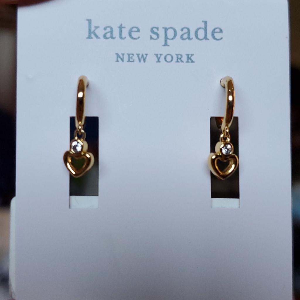 Kate Spade Shining Spade Huggies Earrings 20$